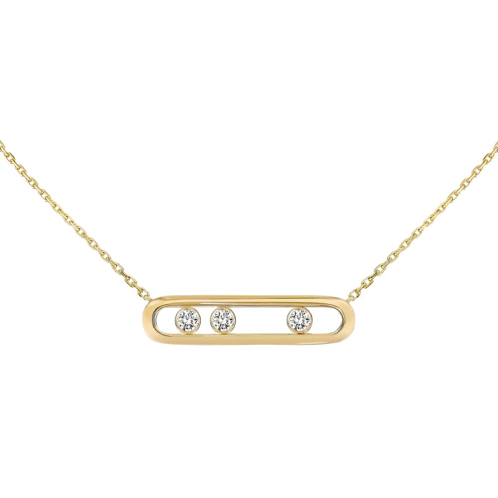 Messika 18k Yellow Gold Move Diamond Necklace